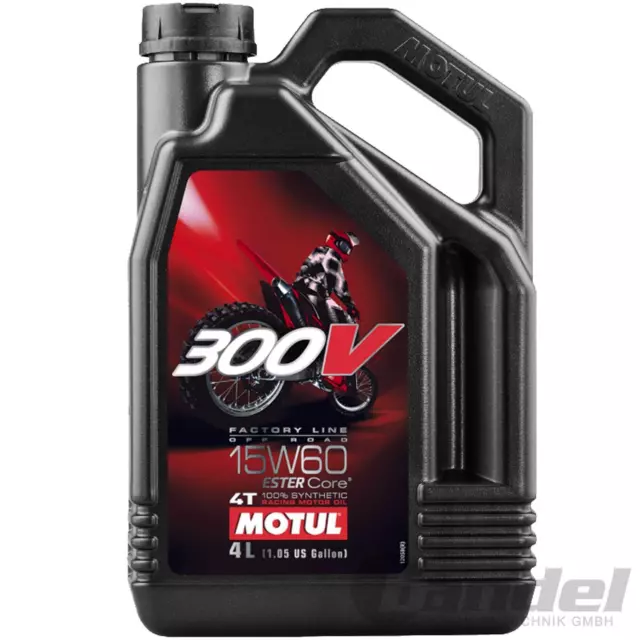 4L MOTUL 300V Factory Line Off Road 15W-60 ESTER Core 4-Takt MOTORRAD MOTOR-ÖL