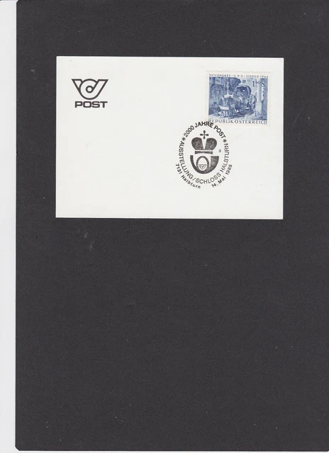 Österreich-Karte " 14.05.85 Halbturn-2000 Jahre Post " Sonderstempel, siehe Scan