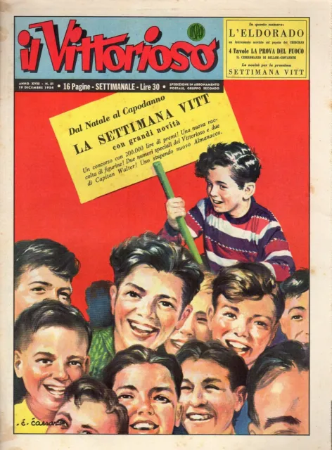 [MAB35] rivista a fumetti VITTORIOSO anno 1954 numero 51