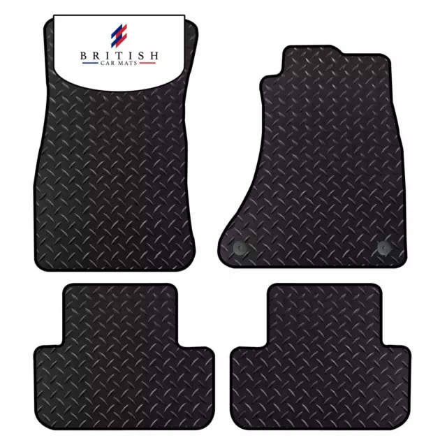 Fits Audi A4 2008-2015 Fully Tailored 3mm Heavy Duty Rubber Car Floor Mats Black