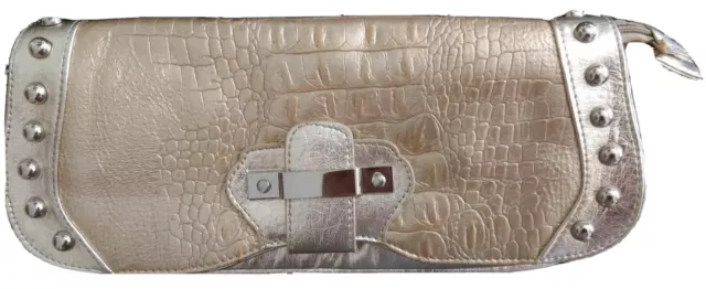 NEW LOUIS - CARDY womens gold beige clutch bag £112.13 - PicClick UK