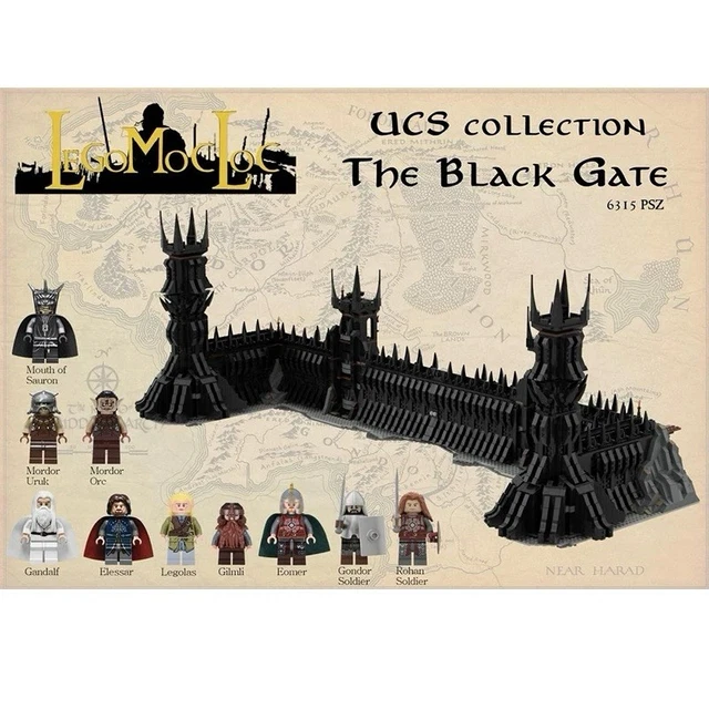 LOTR THE BLACK Gate In Mordor Building Blocks Set Lord Of The