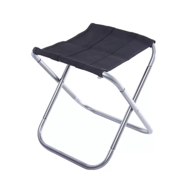 Silla plegable exterior aleación de aluminio silla de camping barbacoa taburete plegable 3