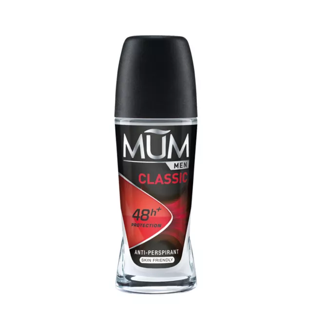 Mum Deo Roll Sur pour Hommes Classique Anti-transpirant Masculin Parfum 50ml