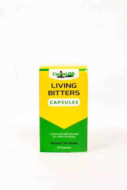 Living Bitters Detox 30 Capsules; Natural Herbal ! Limited Offer-  Exp 06/2024