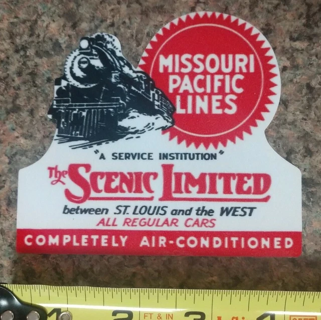 Missouri Pacific Lines Railroad Train Sticker Luggage Decal High Quality NEW!