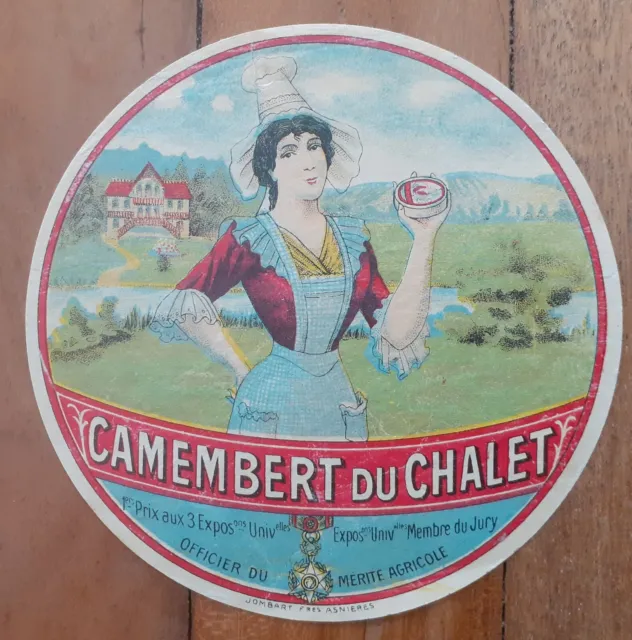 Étiquette Fromage Camembert du Chalet.