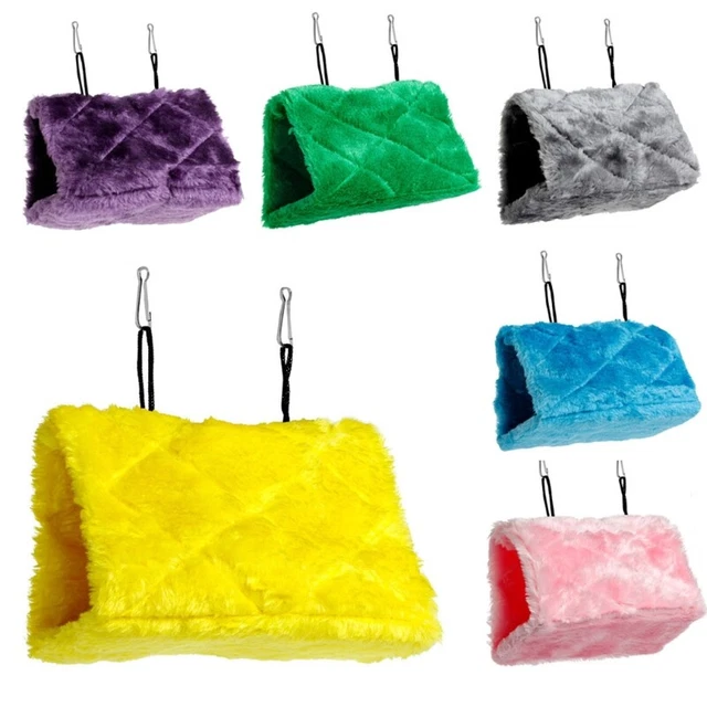 Bird Parrot Plush Hammock Cage Snuggle Happy  Tent Bed Bunk Toy  Cave