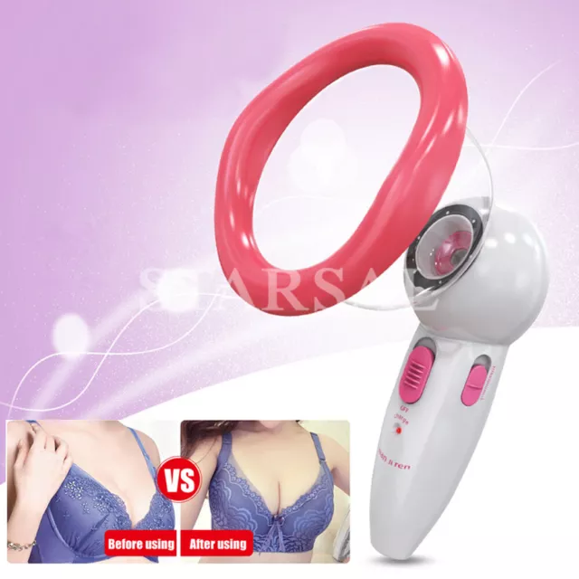 New Electric Breast Massager Vacuum Pump Cups Up Bra Enlargement Women