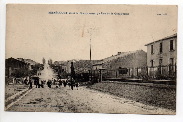 BERNECOURT Meurthe et moselle CPA 54 Rue de la GENDARMERIE before war 1914/15
