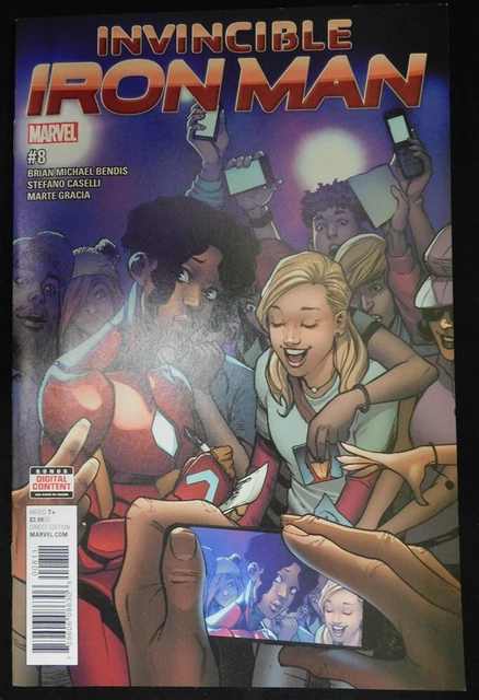 Invincible Iron Man 8 Marvel Comic Ironheart Riri Williams Bendis Gracia 2017 Nm