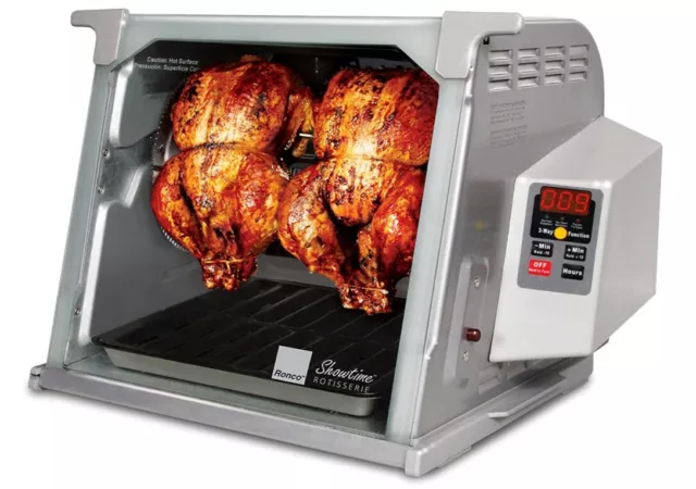 Ronco Showtime Rotisserie Oven 5000 Series Digital Full Size Cut Fat Weight Loss
