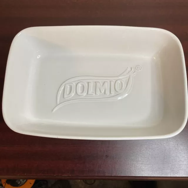 Dolmio Lasagne Pasta Oven Baking Dish Collectable large white ceramic VGC