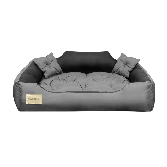 Panier pour chien et chat en microfibre cm gris-noir differentes tailles dispo.