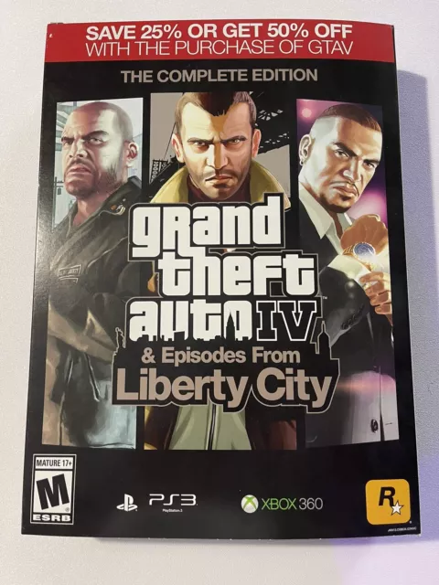 Xbox 360 - Grand Theft Auto IV Complete Edition (Game & Episodes From  Liberty City) - waz