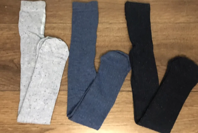 Marks & Spencer Soft Cotton Tights x 3  Age 2-3 Years NEW