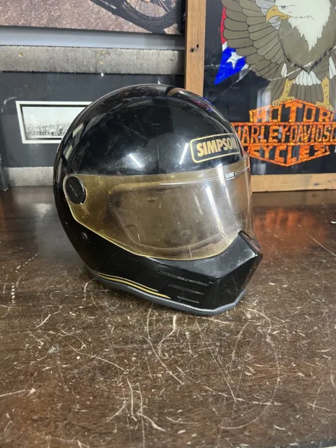 Vintage Simpson Bandit Helmet M85 7 1/4 M32 1985 Racing Chopper