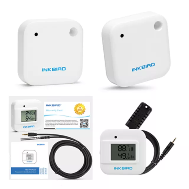 Inkbird Digitale Bluetooth Temperatur Feuchtigkeits Datenlogger Rekorder IBS-TH2