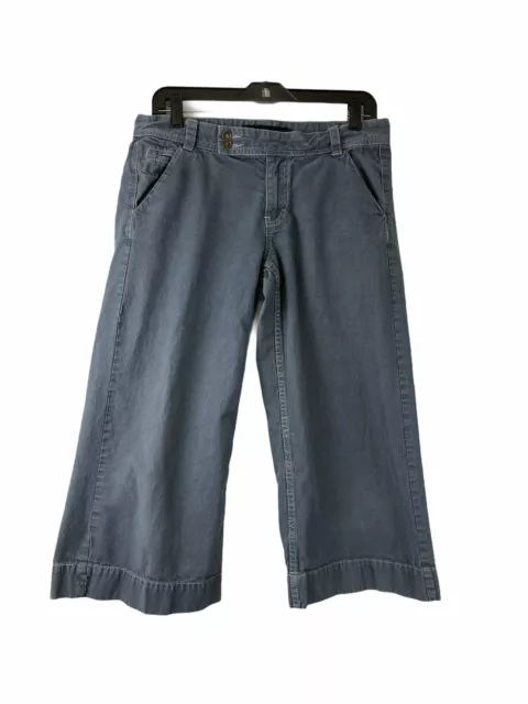 Calvin Klein Women's Cropped Capri Jeans Size 6 Pants Gray 100% Cotton