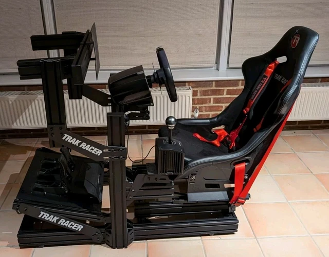 TRACK RACER RACING SIMULATOR RiG bundled with Fanatec GEARBOX , PEDALS ...