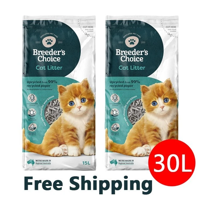 2 X BREEDERS Choice Cat Litter 15LFast & Free Shipping 37.98
