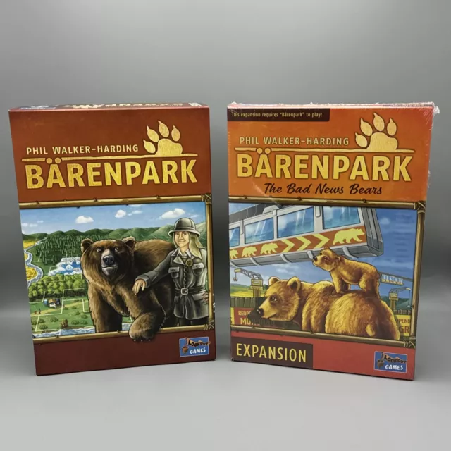 Barenpark Board Game (Used) + Barenpark Bad News Bears Expansion Sealed NIB