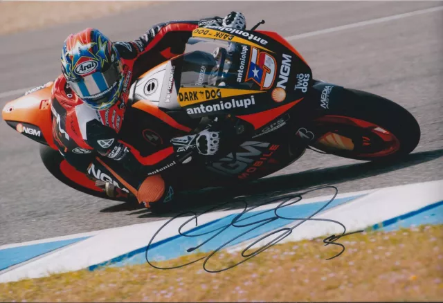 Colin EDWARDS Texas Tornado SIGNED NGM 12x8 Photo Autograph AFTAL COA