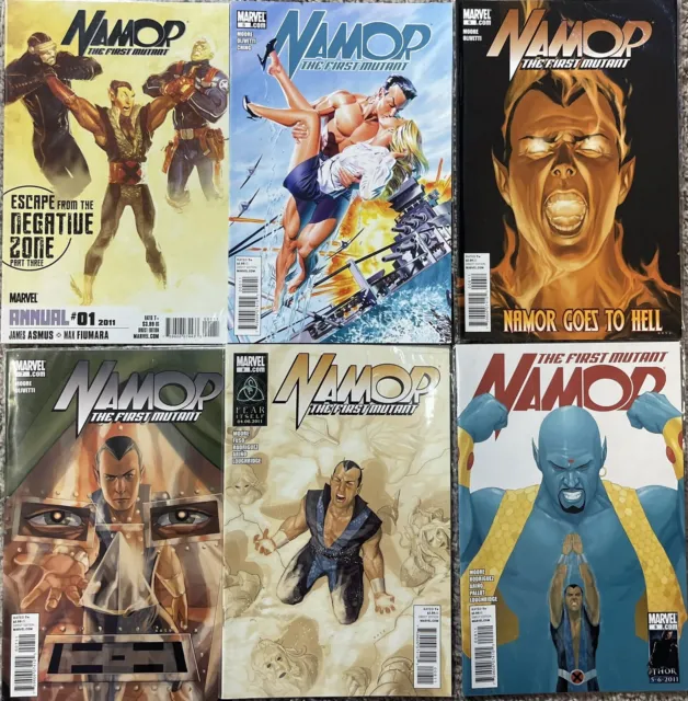 Namor The First Mutant #5-9 Marvel Comics Lot Of 5 Plus A Bonus Namor 1