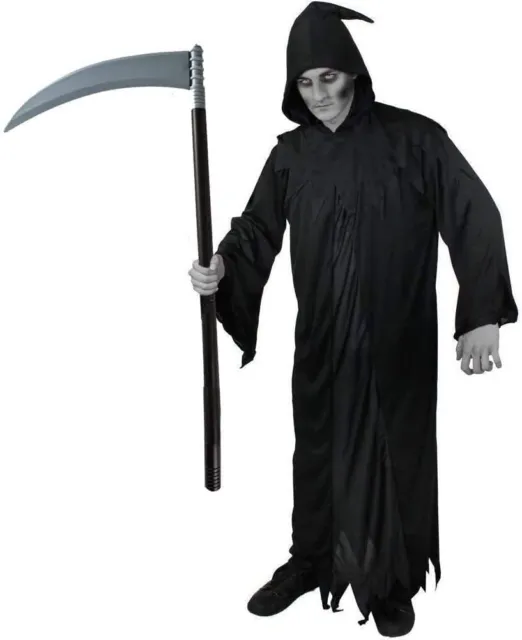 Halloween Plastic Death Scythe - Costume Accessory Fancy Dress Up Prop Reaper