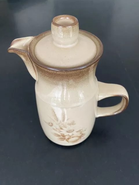 Vintage DENBY Memories/Images Floral Coffee Pot & Lid height 22cms In VGC
