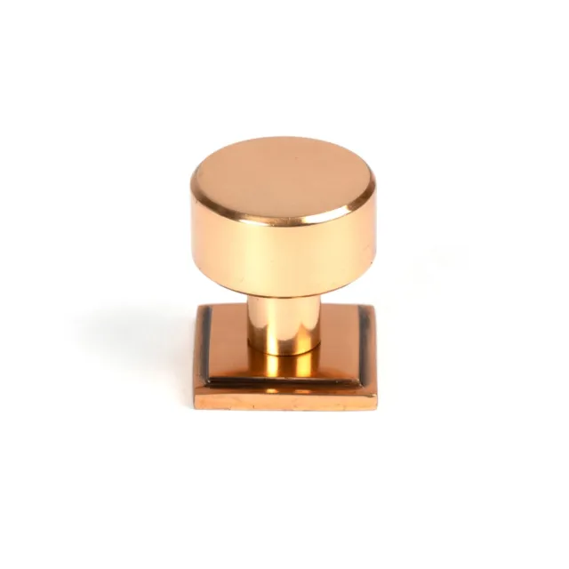 From The Anvil 50462 Polished Bronze Kelso Cabinet Knob - 25mm (Square)