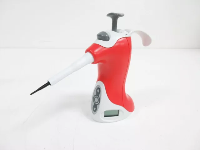 VISTALAB OVATION 0.2 - 2 uL PIPETTE RED ADJUSTABLE VOLUME ~ OV-2 1057-0002 PIPET