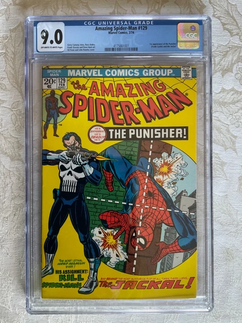 The Amazing Spider-Man #129 Cgc 9.0 (Vf-Nm) 1St App Of The Punisher, Jackal!!!!