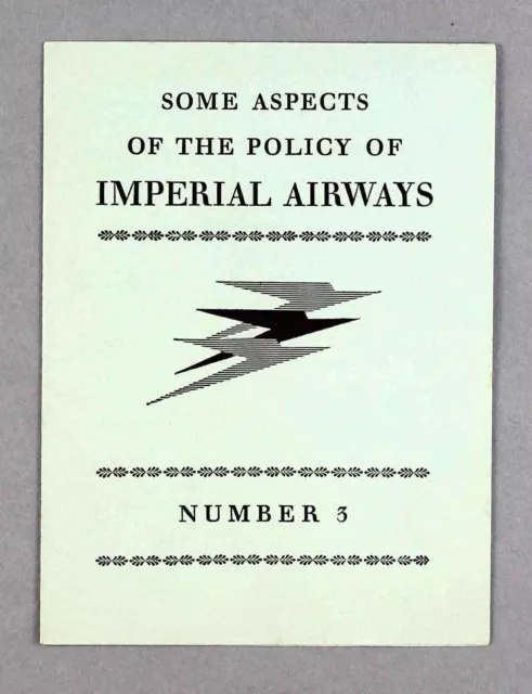 Imperial Airways Aspects Of Policy Airline Brochure No.3 Airmails