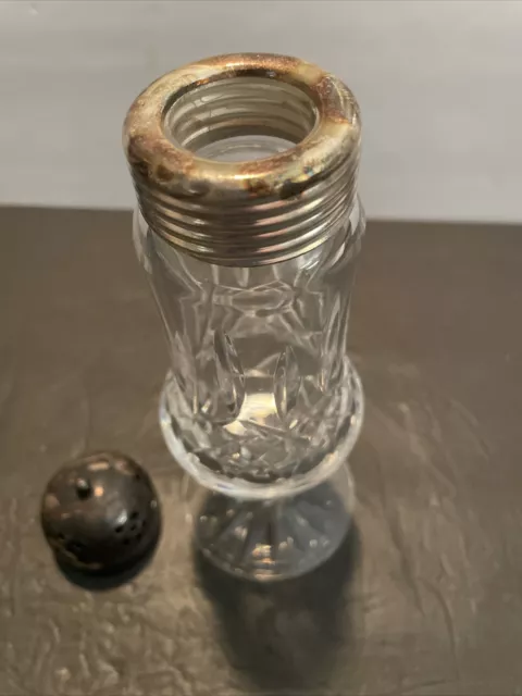 Vintage Waterford Crystal Lismore Muffineer / Sugar Shaker 8"H 2