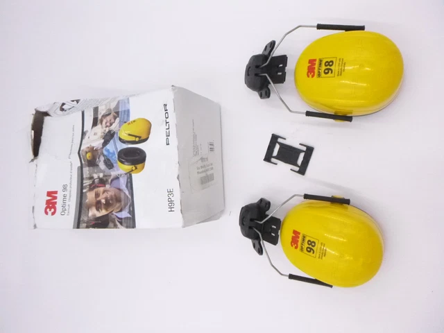 3M Peltor Optime H9P3E 98 Over-The-Head Earmuffs 23-Decibel Noise Reduction
