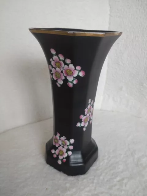 Carlton Ware Vase with Cherry Blossom Design. VGC