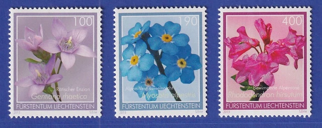 Liechtenstein 2013 Freimarken Alpenblumen Mi.-Nr. 1679-81 **