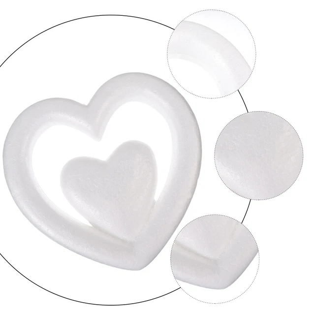 30 Demi-boules En Mousse Blanche 8 Cm - Décorations Noël, Mariage, Loisirs Créatifs, Modélisation, Artisanat Enfant