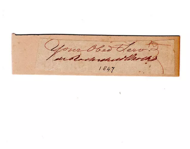 James de Rothschild Signed Clip 1847 / Autographed German-French Jewish banker