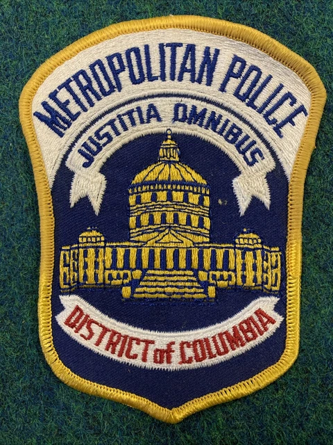 DC POLICE METROPOLITAN Police Department Patch District Of Columbia $8.