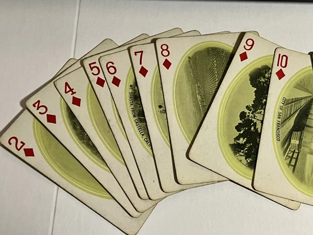 Southern Pacific Lines Railroad Full Souvenir Deck Sunset Swap Playing Cards Vtg 3