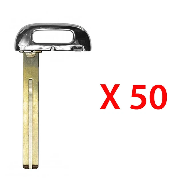 New Uncut Prox Smart Emergency Key Blade Insert Replacement for Kia (50 Pack)