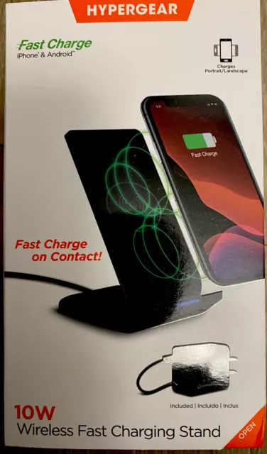 Hypergear Qi Wireless Fast Charger Charging Pad Stand Dock For All Phones 10W