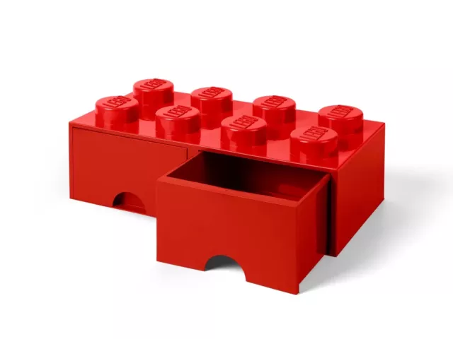 Lego Large Red Brick 8 Stud Stacking Storage Box