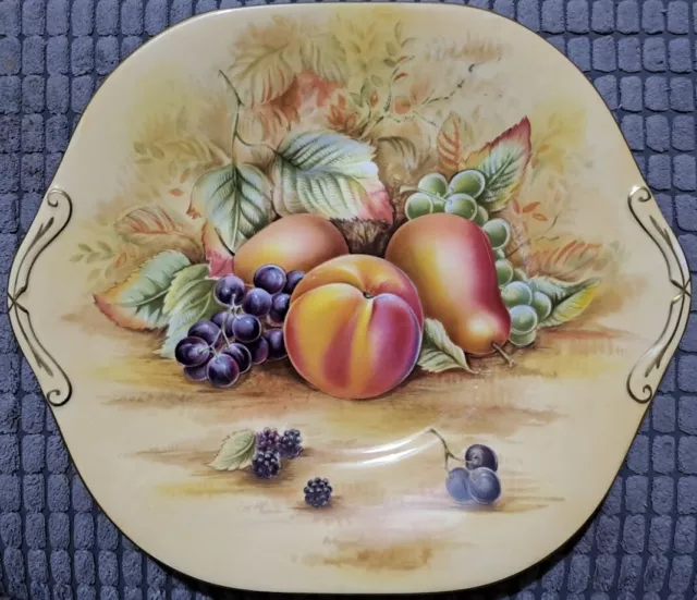 Aynsley Bone China Orchard Gold Serving Plate