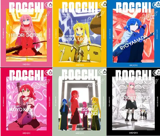 BOCCHI THE ROCK ! Vol.1~Vol.6 set Blu-ray Booklet Soundtrack new lot Japan 37