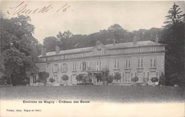 Cpa 95 Environs De Magny Chateau Des Boves
