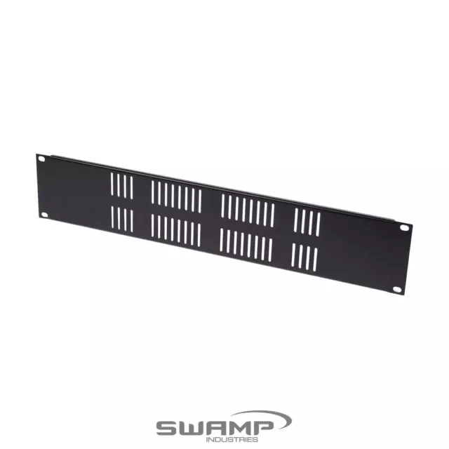 SWAMP 2RU 19 inch Rack Case Blanking Panel - Cover Plate - Air Vents