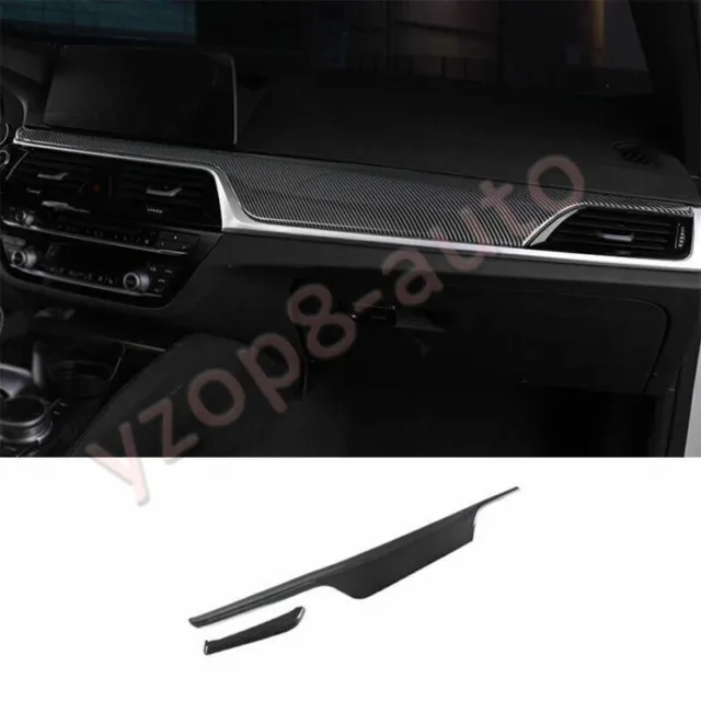 For BMW 5 Series 2018-2022 ABS Carbon Fiber Central Console Dashboard Panel Trim